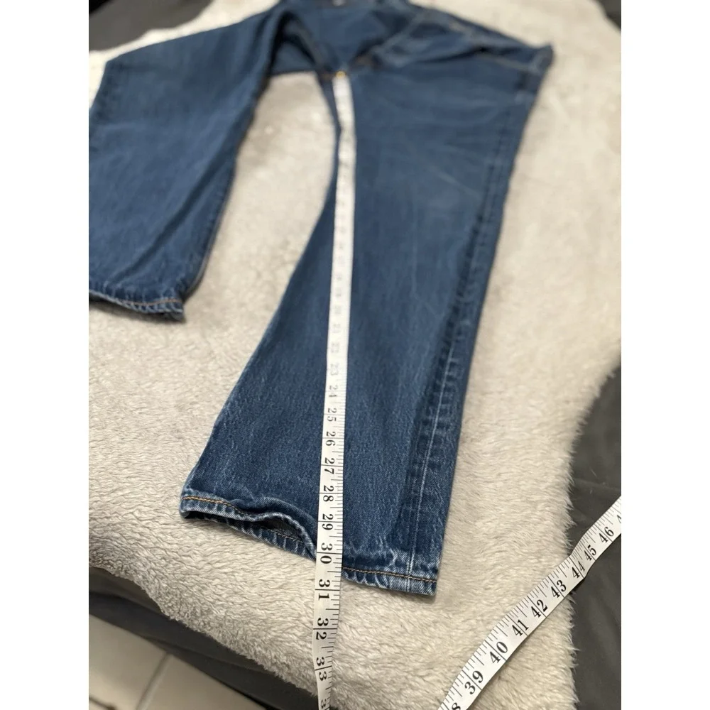 Levi's 501 Mens‎ Straight 40x30 Blue Denim Jeans Pants Button Fly